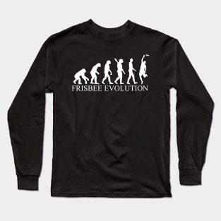 The Evolution Of Ultimate Frisbee Long Sleeve T-Shirt